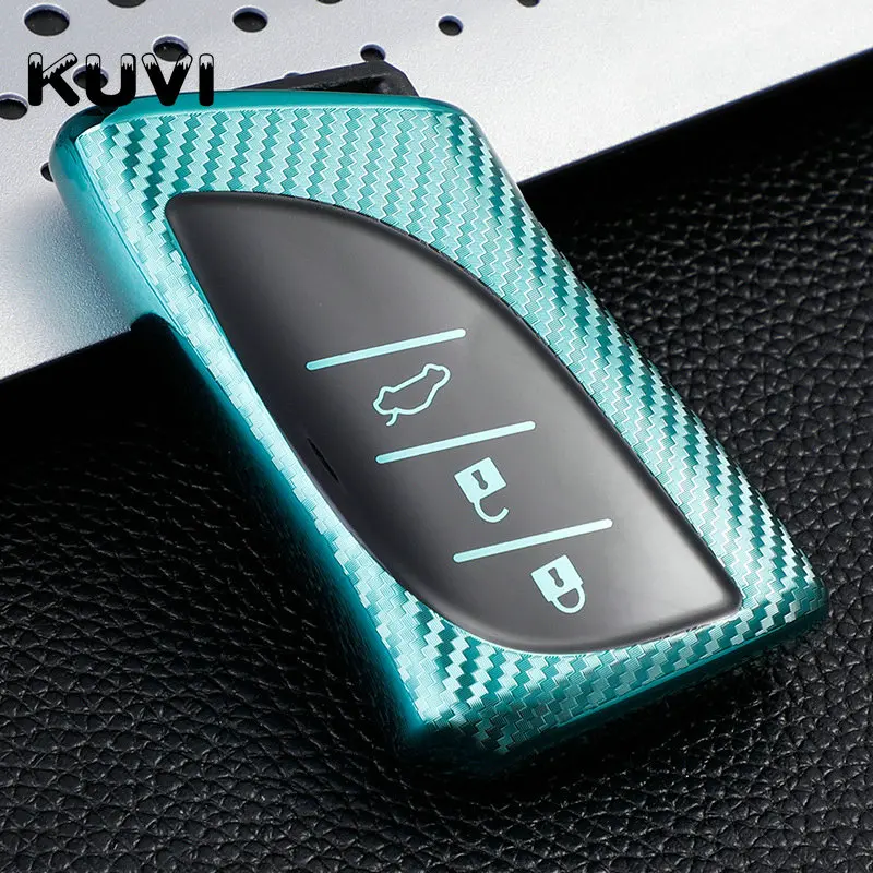 Carbon Fiber Tpu Car Smart Key Case Cover Shell Fob For Lexus Nx Ux Lc Is Lx Rx Ux200 Ux250h Es200 Es300h Ls500 Lc500h Protector - - Racext™️ - - Racext 25
