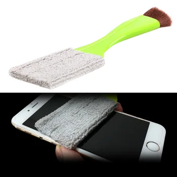 

AOZBZ Car Cleaning Brush Dusting Remove Auto Wash Tools Car Meter Detailing Cleaner Double Side for Air Conditioning Panel Gap