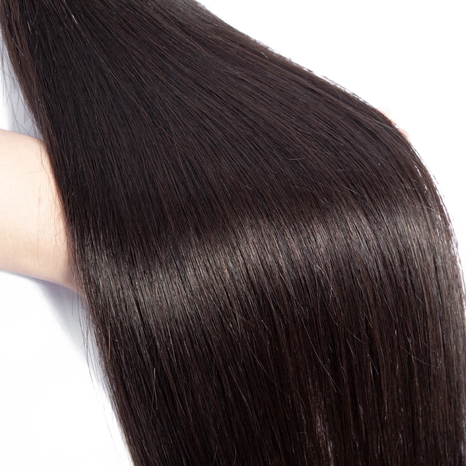 Fechamento e Cabelo Pacotes com Fechamento Fecho com 6x6 Queenlike Cabelo Brasileiro Humano Fechamento Fecho 3 6*6 8 Pacotes com 3/4 com fecho