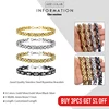 Davieslee Byzantine Chain Bracelet for Men Gold Black Silver Color Stainless Steel Mens Bracelets Jewelry 6/8/11mm LKBM31 ► Photo 2/6