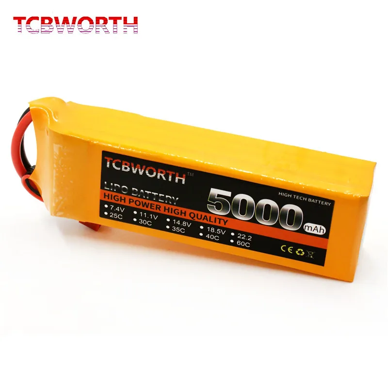 4S RC LiPo батарея 4S 14,8 V 5000mAh 60C Max 120C LiPo батарея 4S для радиоуправляемый самолет, Квадрокоптер вертолет Квадрокоптер автомобиль 14,8 V RC батарея