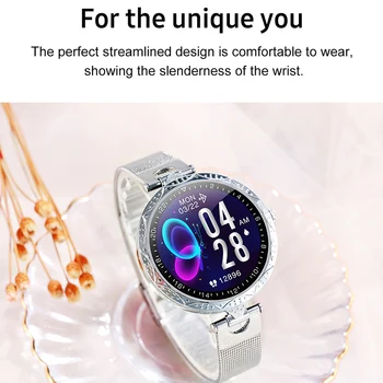 

The new ladies smart watch, full circle screen full touch, multi-function, exquisite appearance.