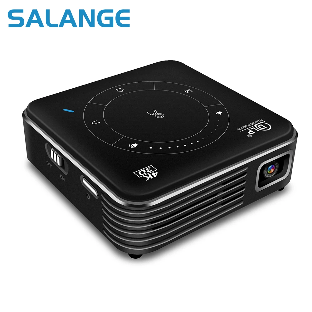Salange P11 Mini Projector 4k Dlp Android 9 0 Support Wifi Bluetooth Hdmi Mini Video Beamer Mobile Phone With Battery Aliexpress