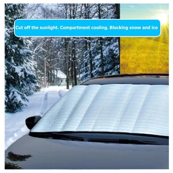 

Car Accessories Windshield Snow Cover Front Windshield Sunshade Weather-Resistant Cover 59" x 27.5"