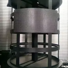 rgb мягкий светодиодный модуль p4 32*64 гибкий круг полноцветная светодиодная led панель, дисплей модуль