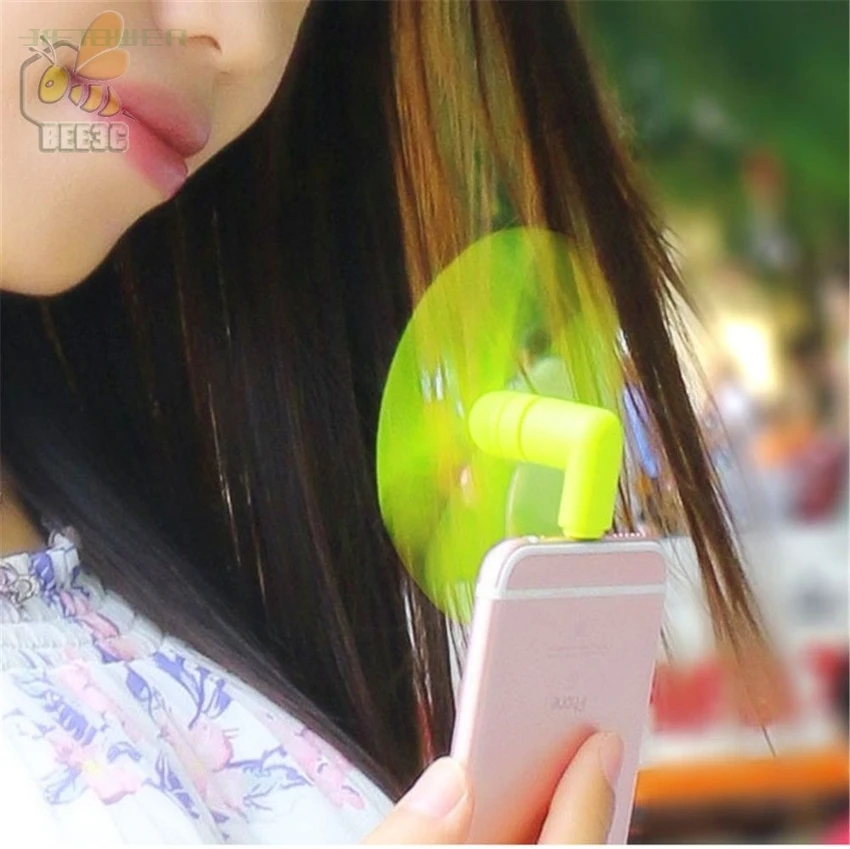 50pcs/lot Mini Portable Micro USB Fan 5v 1w Mobile Phone USB Gadget Fans Tester For Apple iphone 5 5s 5c se 6 6s 7 plus 8 X