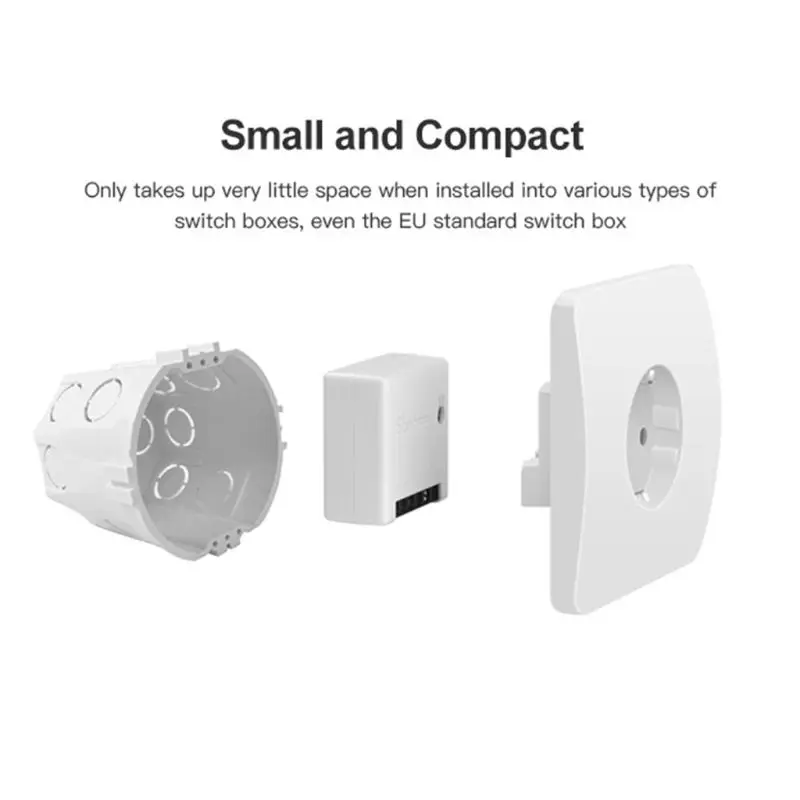 Для Sonoff Мини DIY умный переключатель маленький WiFi переключатель для Alexa Google Home дистанционное управление сигнализация 19QE