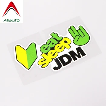 

Aliauto Fashion Car Sticker Eat Sleep Jdm Sport Accessories PVC Decal Waterproof for Motorcycle Volvo Honda Civic Lada,13cm*7cm