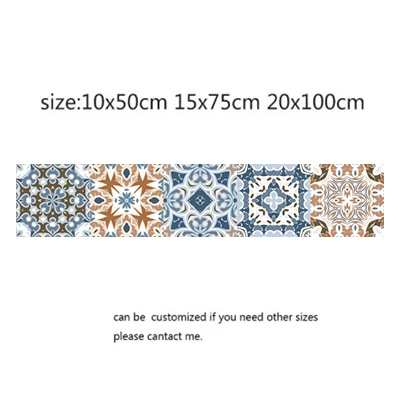 Мозаичная плитка в арабском стиле, наклейки для гостиной, кухни, ретро, 3D, водостойкая настенная наклейка, декор для ванной комнаты, самоклеющиеся обои DIY - Цвет: 12