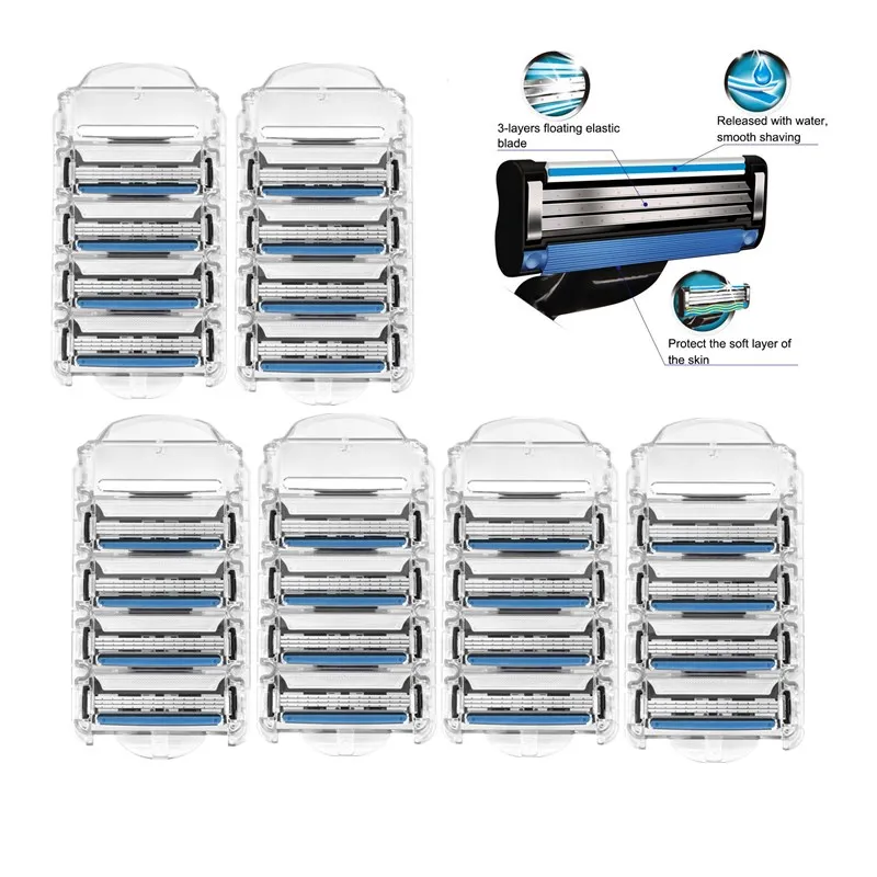 

Machine for Shaving Blades Gillet te Mach 3 Layer Blade Safety Stainless Steel Razor Blades Straight Razors for Men