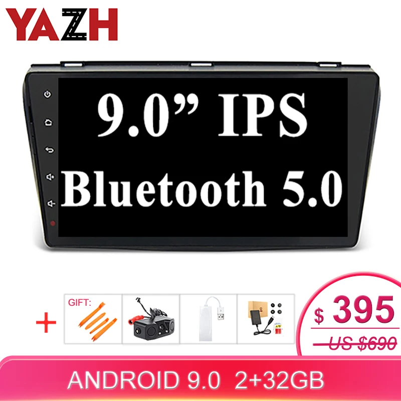 YAZH 1 din Android Car Radio Stereo For MAZDA 3 2004 2005 2006 2007 2008 2009 car gps track Navigation Player SWC Camera Input | Автомобили