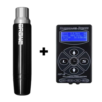 

Professional Tattoo Kit Include Hummingbird Bronc-V5 Rotary Tattoo Machine Pen Swiss Motor With HP-2 Tattoo Power Supply