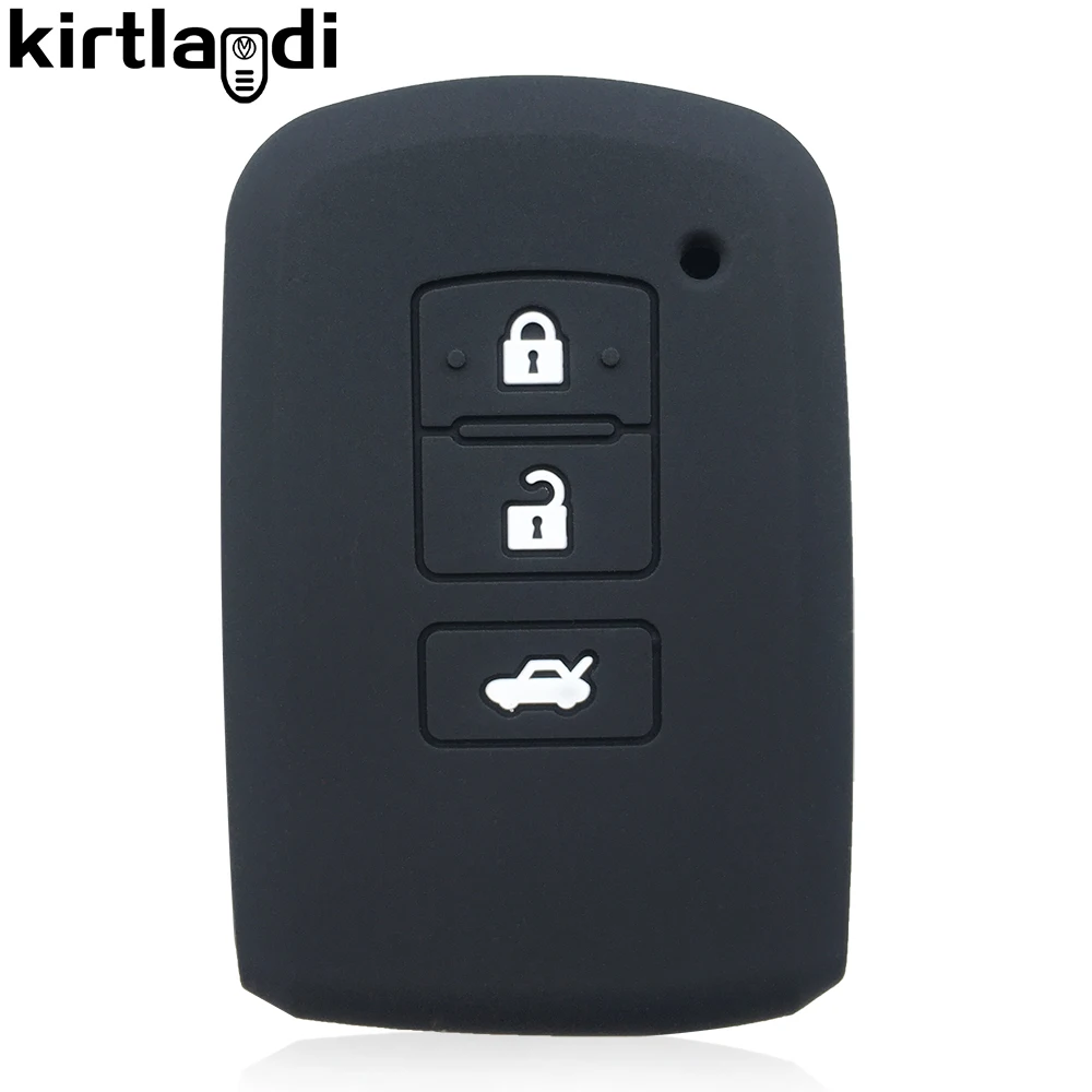 Key Case Cover Key Case Car Key Shell Kirtlandi Silicone Car Holder Shell for Toyota Yaris Hybrid Auris RAV4 Camry 55 2012-2/3 Button Key Fob