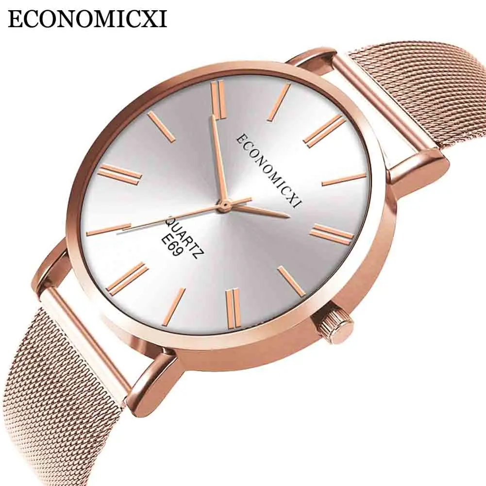 

Fashion Men Watch Reloj Hombre Men's Round Case Metal Mesh Strap Round Dial Watches Mens 2019 Relogio Masculino