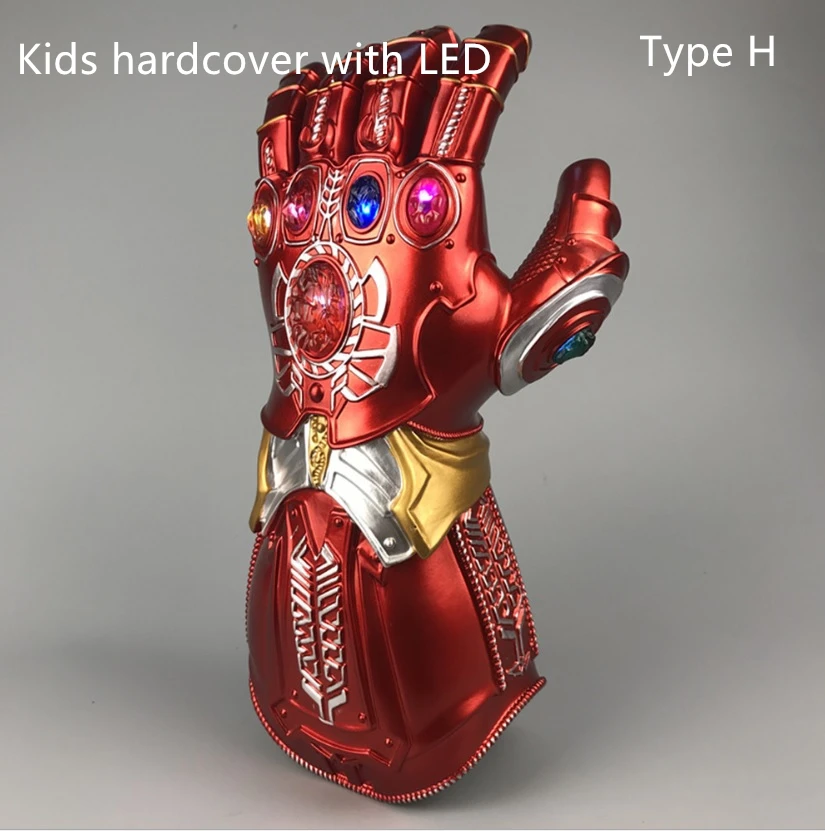 Мстители 4 Железный человек Бесконечность гаунтлет Косплей рука маска Таноса перчатки латексные перчатки Таноса руки игрушки с супергероями оружие вечерние реквизит - Цвет: H
