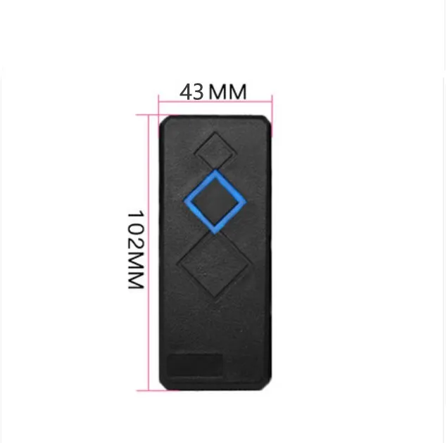 WG26/34 RFID 125KHz / IC 13.56mhz 카드 리더 키패드 위건드 액세스 제어 리더 색상 검정 방수