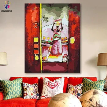 

DIY colorings pictures by numbers with colors Abstract oil painting Singing picture drawing painting by numbers framed Home