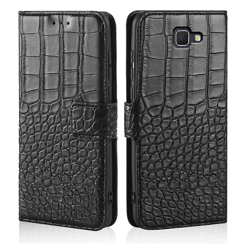 Case For Samsung J5 Prime SM-G570F G570 G570F Galaxy j5 prime Case flip Crocodile texture Leather Wallet Card Holder Book case