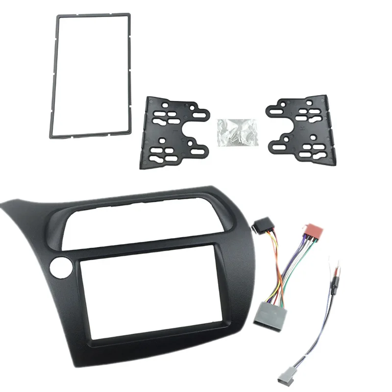 Новый-для Honda Civic двойной Din фасции Радио Dvd стерео Cd панель установка приборной