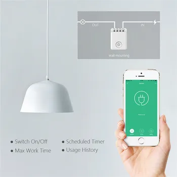 

Smart Switch Controller WiFi Control Box Power Display DIY Timer APP Wireless Automation Modules for Alexa/Google Home Appliance