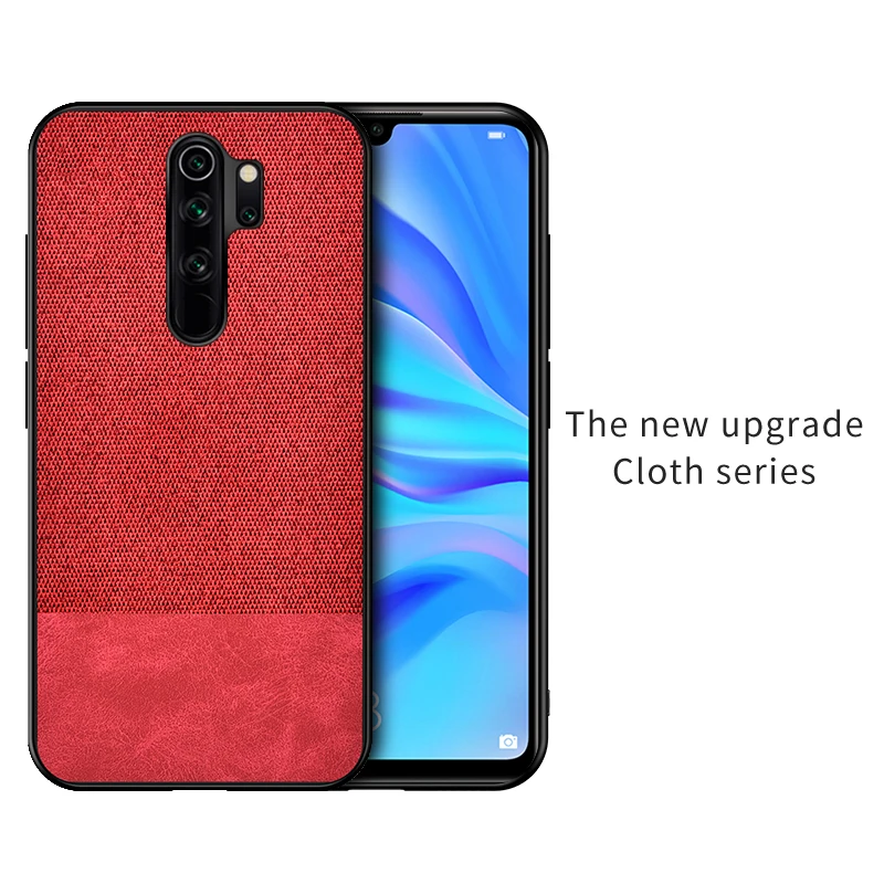 Для Xiao mi Red mi Note 8 Pro чехол противоударный тканевый Мягкий силиконовый чехол для Xiaomi mi 9T Red mi K20 Red mi Note 8T 7 Pro Чехол Funda - Цвет: Red (splicing)