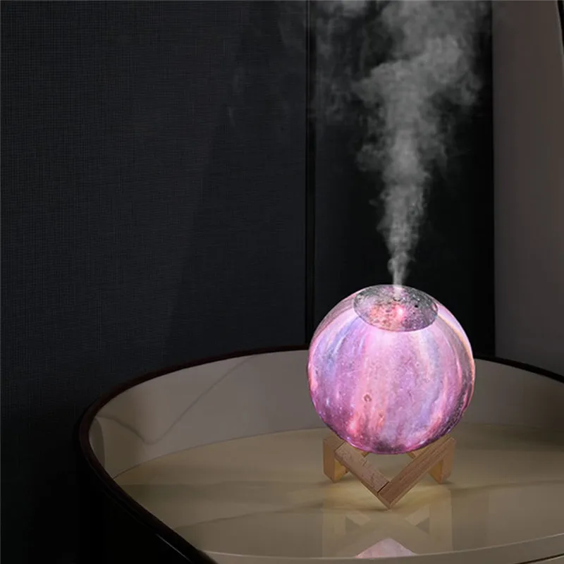 Portable Night Light Mini For Home USB Humidifier Purifier Atomizer Air Purifier Diffuser Moon Light Lamparas 40DEC0302