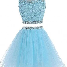 Короткие платья для выпускного бала из двух частей, вечерние платья для выпускного бала с бусинами для выпускного бала, Vestido de Formatura BM77