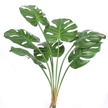 

Artificial Palm Plants Leaves Faux Turtle Leaf Fake Tropical Tree Leaves for Home Party Arrangement Wedding Decorations