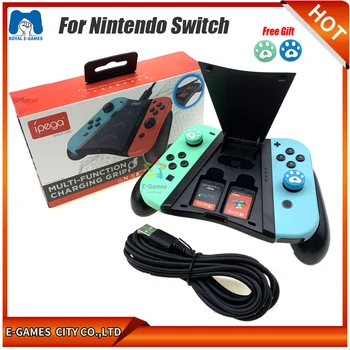 

Charging Grip For Nintendo Switch NS Joy-Con Controller Gamepad Removable Charge Grips Game Card Slots Holder For Nintend Handle