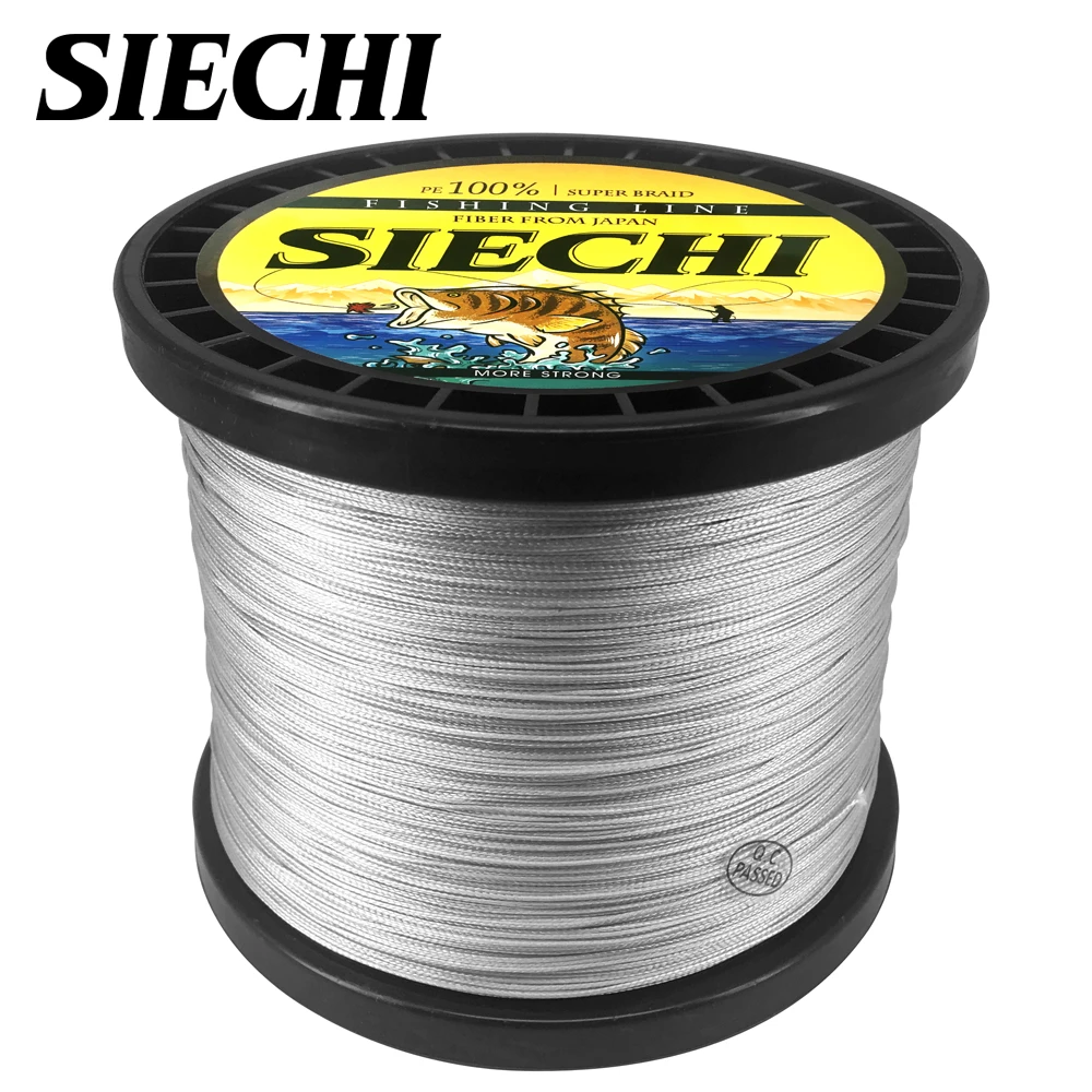 SIECHI 8 нитей плетеная рыболовная леска 1000 м многонитевая зимнее озеро 20-88LB | Спорт и