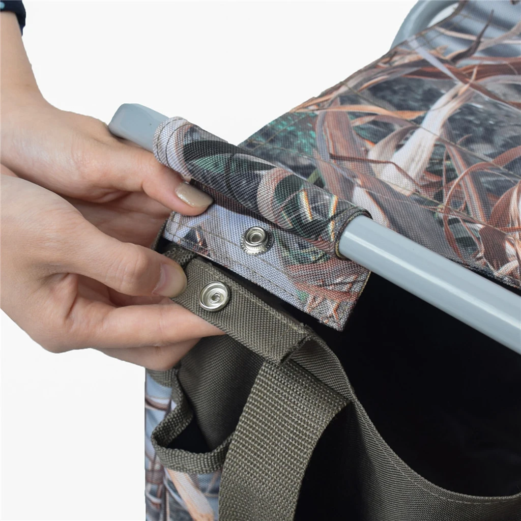 Multifunction Fishing Backpack Chair, Portable Hiking Camping Stool, Folding Picnic Bag Backpack Stool Seat