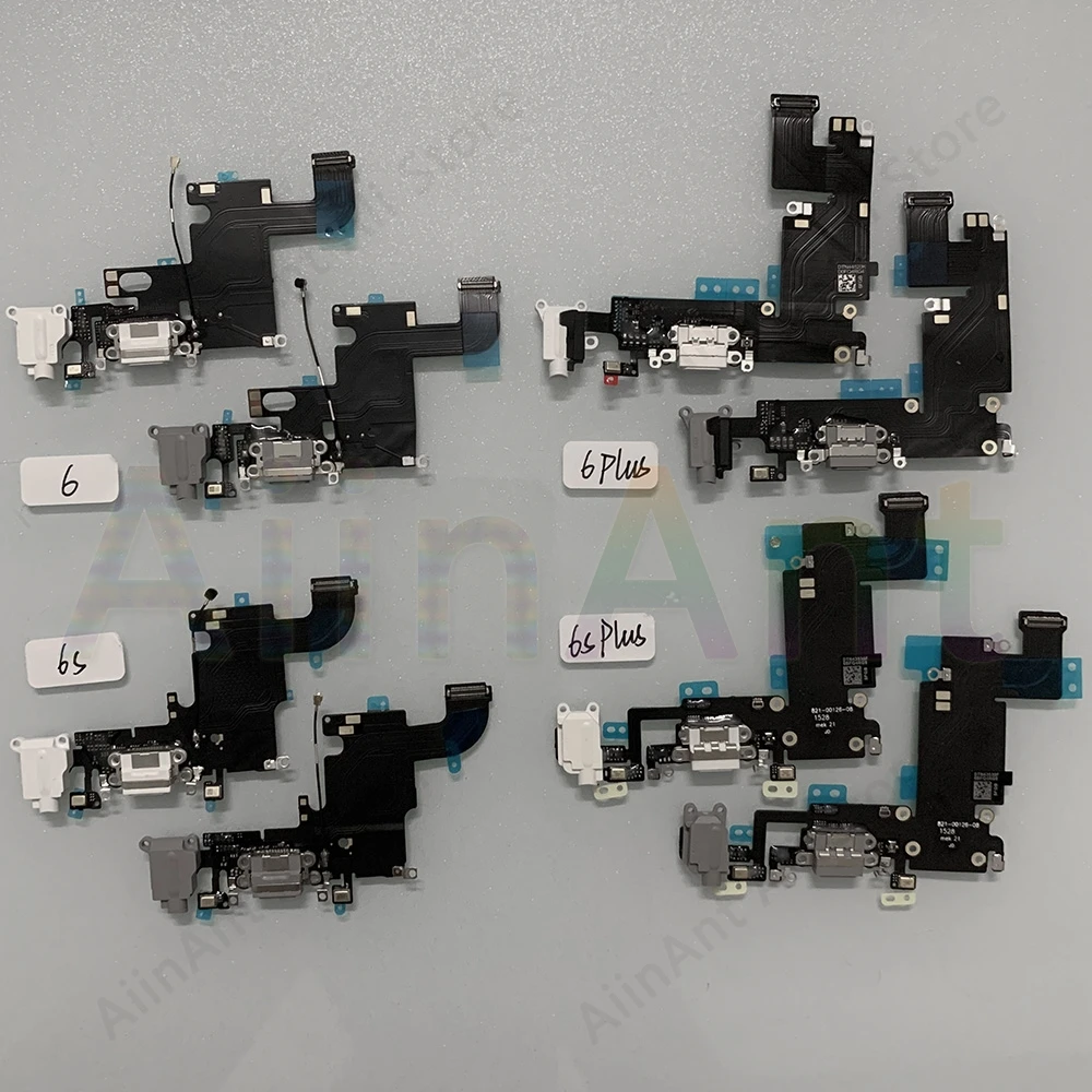 Фото Оригинальный зарядный USB-порт AiinAnt, док-разъем, зарядный гибкий кабель для iPhone 5S SE 6 6s Plus, запчасти для ремонта телефонов №2