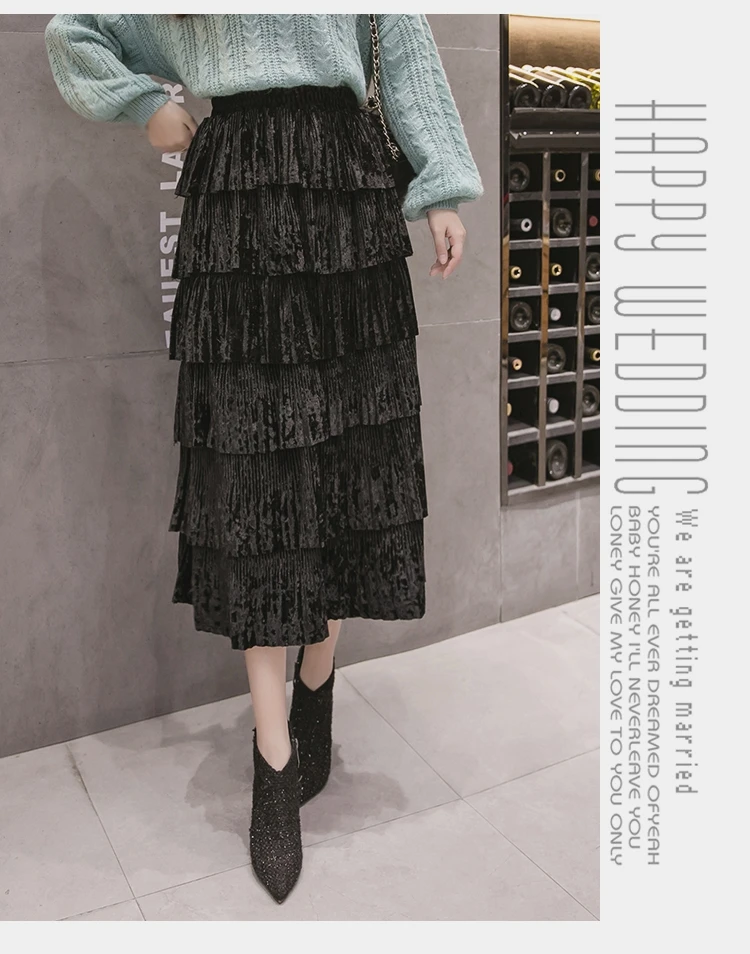 Vogue of new fund of, многослойная Пышная юбка из плюша, 320