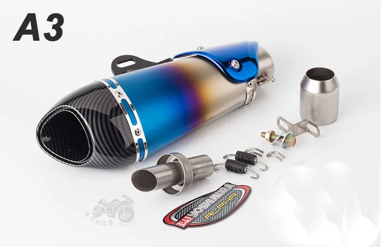 Мото rcycle Akrapovic Yoshimura глушитель выхлопной трубы escape moto с DB killer для CB400 Z250 GSX250R RC390 Z900 MT03 GSXS750 - Цвет: A3