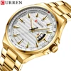 Man Brand Luxury Watch Gold White Top Brand CURREN Watches Stainless Steel Quartz Wristwatch Auto Date Clock Male Relogio ► Photo 2/6