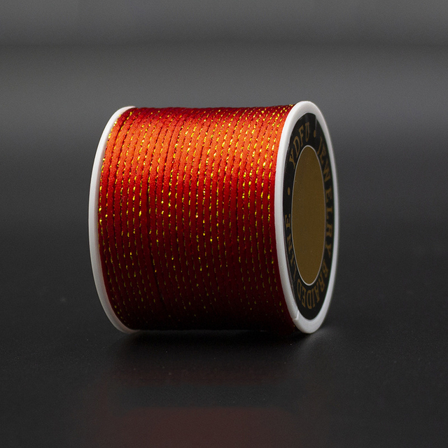 Satin Rattail Silk Cord Nylon Thread Cord Chinese Knot DIY Rope Bead Bracelet Jewelry Making Rope String