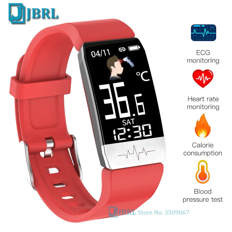 Girls Boys Digital Watch ECG Kids Digital WristWatch Children Digital Clock Teens Android IOS Body Temperature IP67 Waterproof afbeelding