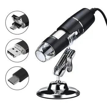 

Practical 1000X Hand Held Endoscope Digital Microscope Mobile Phones Computers Real-Time Video Photos Durable 8LED 0.3 mp