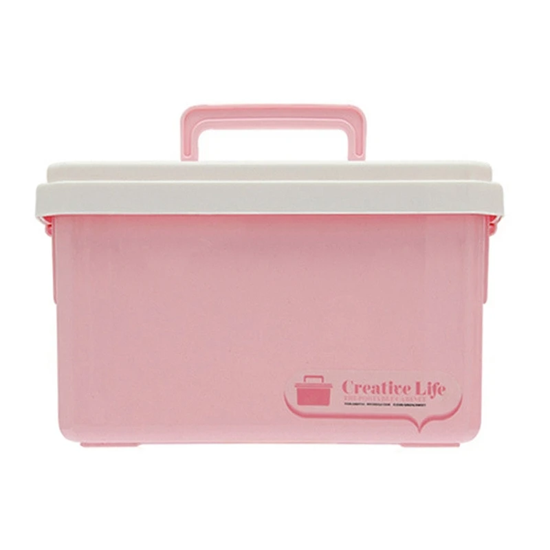 

2019 Multi-use Household Storage Box Plastic First Aid Box Medical Kit Medicine Box Pill Organizer Portable Tool Holder