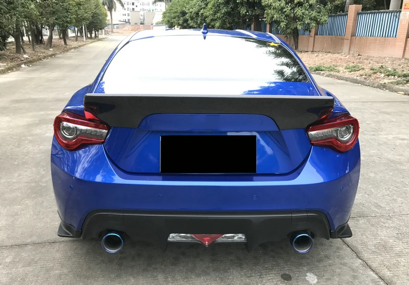 Автомобильные аксессуары STI стильное Стекловолокно Задний Spat FRP стекловолокно бампер расширение сплиттерная губа тюнинг отделка для 2011- FT86 BRZ