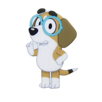 

David accessories 10pcs/lot Cartoon Dog Design Planar Resin DIY Bow Bag Craft Supplies Acrylic Material Home Decoration,10Yc9654