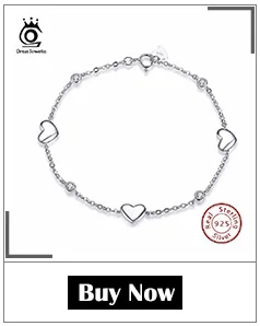 ORSA JEWELS, настоящее 925 пробы, серебряные женские браслеты и браслеты, AAA кубический циркон, идеальная полировка, Модный женский браслет, ювелирное изделие SB11