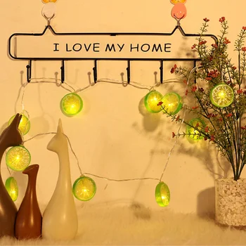 

3M 20LEDs Lemon Shape Fairy String Lights Warm White Strip Light Battery Operated Decorations for Christmas Birthday Wedding