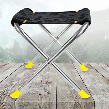 

Fishing Chair Portable Stainless Steel Folding Stand Outdoor Sketch Bench Train Maza Bench