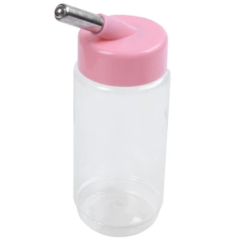 

Doggie Dog Drinking Hanging Water Bottle Pet Dispenser Pink Clear 370ml