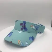 Унисекс Пустой Топ солнцезащитные козырьки с винтажным принтом для улицы Хип-Хоп Кепка Регулируемый Женский Мужской козырек