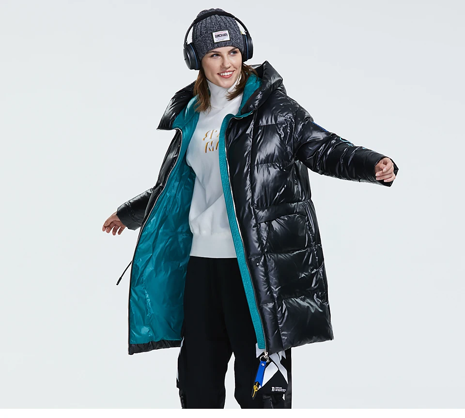 Women's Winter Coats with Hood, Long Plus Size Winter Coats for Womens, Black Warm Winter Parka and Jackets for Ladies