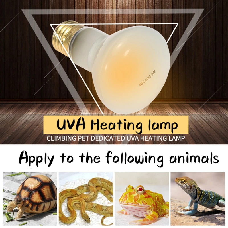 Pet рептилии черепаха геккон Фидер освещение лампа Уфа Отопление держать тепло 220 V-240 V 25W~ 100W свободный размер