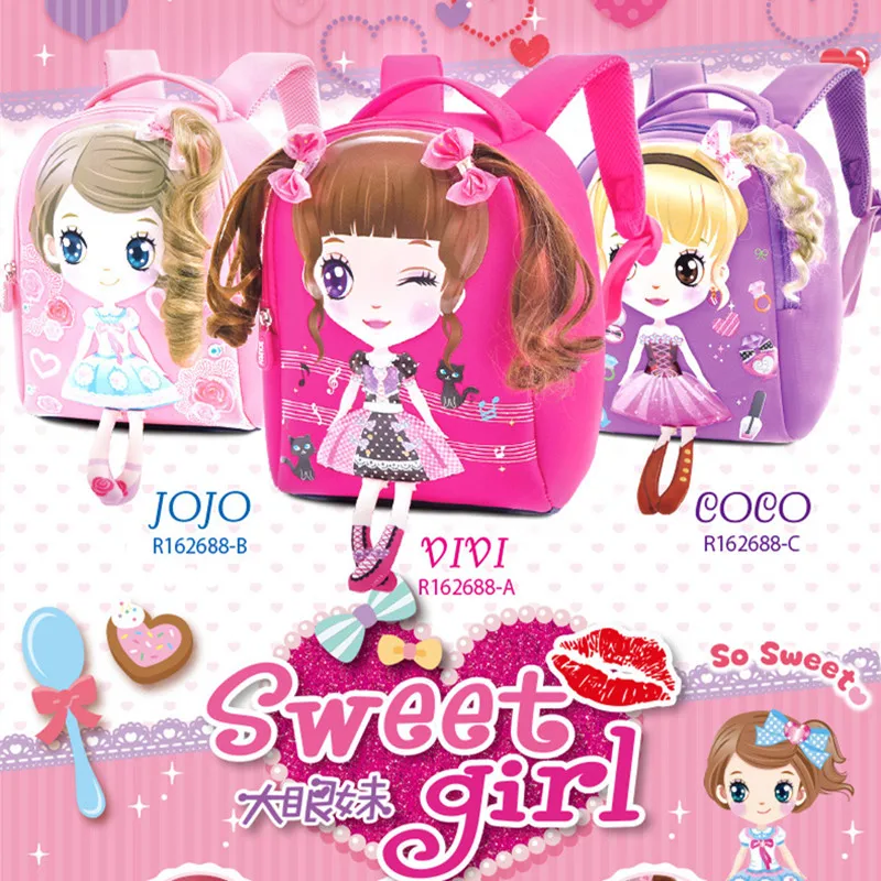 Школьные ранцы для маленьких девочек милый легкий рюкзак книг с мультяшным