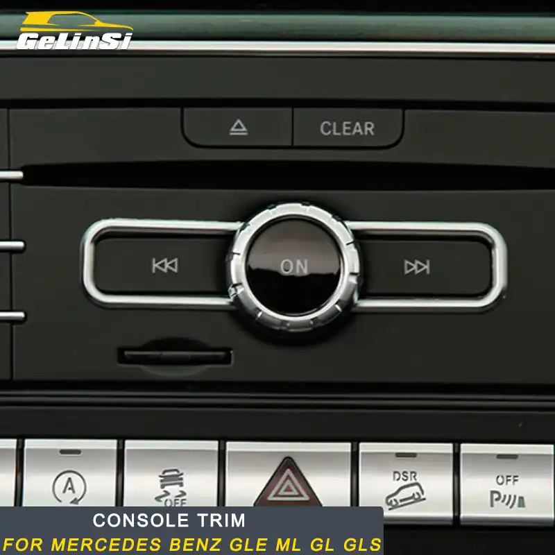 Gelinsi For Mercedes Benz Gle W166 Coupe C292 16 18 Car Center Console Button Panel Cover Trim Sticker Interior Accessories Automotive Interior Stickers Aliexpress